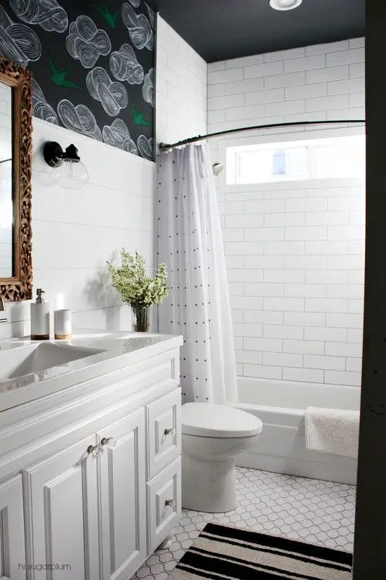 http://www.apartmenttherapy.com/boring-bathroom-6-dramatic-decor-ideas-you-can-buy-or-diy-207402: 
