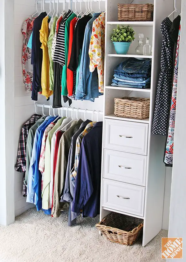 How to Build a Closet to Give You More Storage.  She makes it look easy (and I love the closet organizer): 