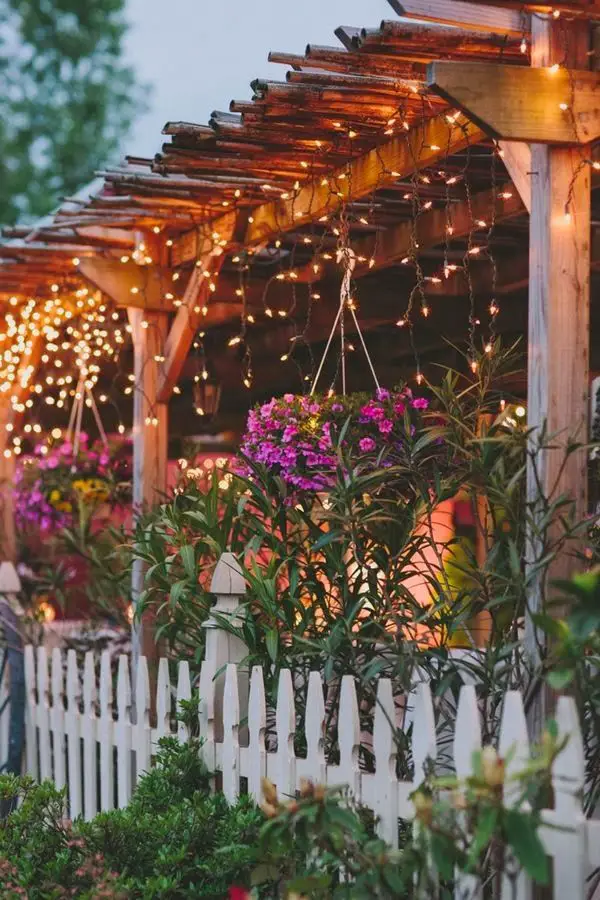 I wish I could convince my husband to build me this kind of patio cover.  SO beautiful!!