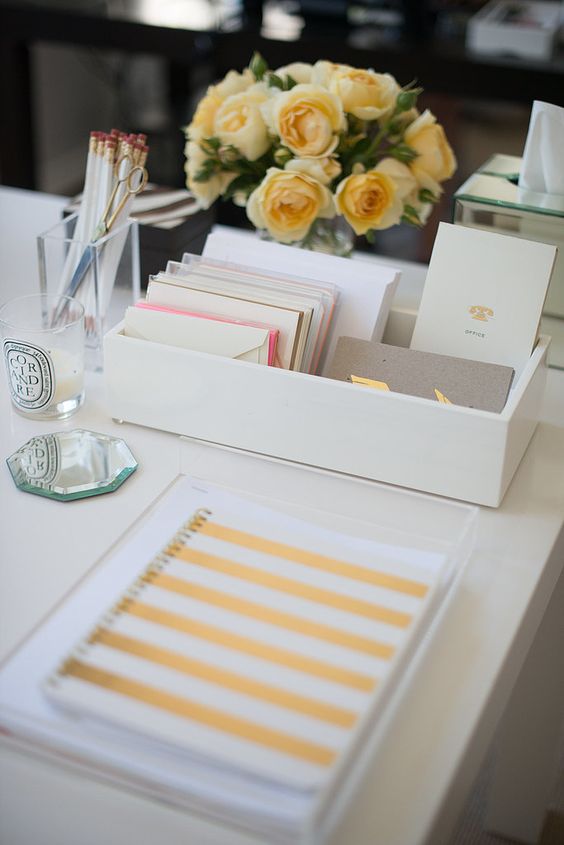 Inside This PR Maven's Stylish Office ( tray used to contain notes etc.): 