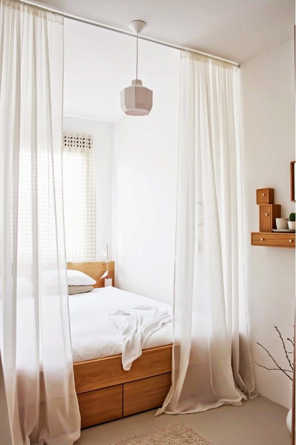 18 Absolutely Beautiful Tiny Bedrooms via @domainehome: 