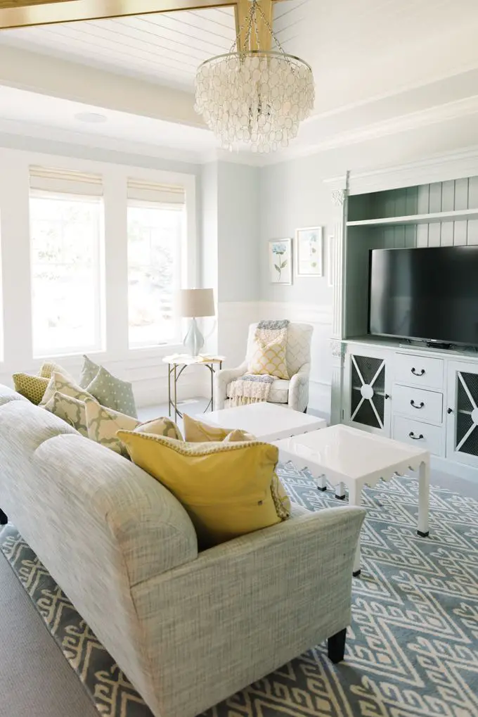 *Living Room: Cool Breeze CSP-665 Benjamin Moore  House of Turquoise: Dream Home Tour - Day Two: 