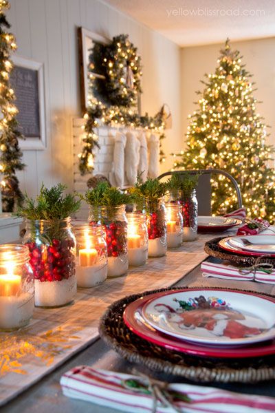 How one blogger combined rustic and glam decorating ideas to deck her home for the holidays.: 