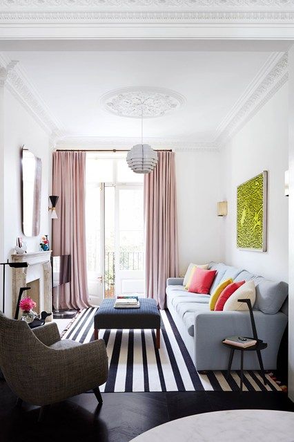 Narrow London Living Room - Small Living Rooms (houseandgarden.co.uk): 