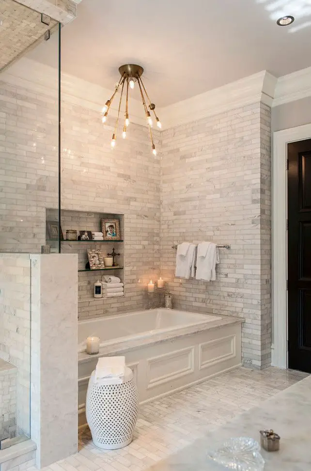 Bathroom. Bath Nook Ideas. Bathtub Nook Design. Bathroom Bath Nook. #Bathroom #BathNook Bathroom Tiling  Tabberson Architects.