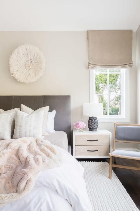 Interior Design Inspiration with light pink and white accents: 