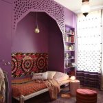 Unusual-purple-Boho-bedroom-modern-bohemian-design