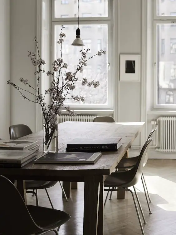 hygge interiors minimal dining room