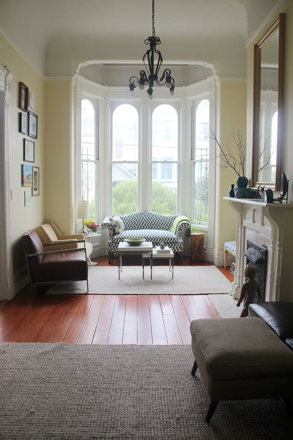 modern victorian living room