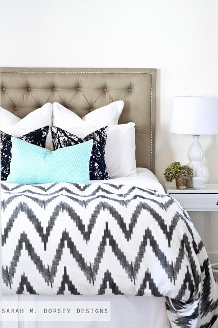 sarah m. dorsey designs: Tufted Headboard with Nailhead | How To