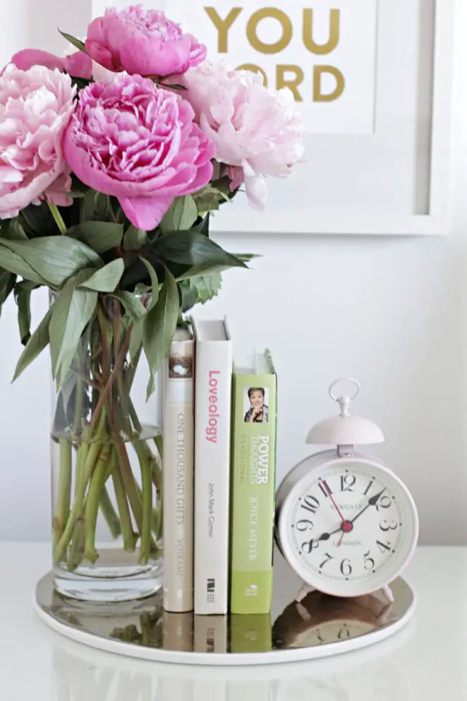 We think fresh flowers make any corner of your room look pretty and inviting...