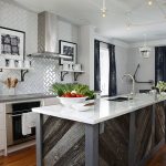 rustic-barn-wood-kitchen-island-with-marble-counter