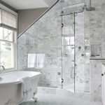 slanted-ceiling-bathroom-transitional-with-glass-wall_bathroom-wall
