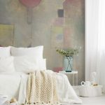 Minimalist bedroom with creative decorations