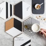 1PCS-Classic-Black-White-Hexagon-Striped-Dining-Heat-Resistant-Stylish-Coaster-Wooden-Placemat-Mat-Pads-Decoration-Accessories