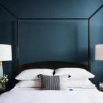 deep-blue-painted-bedroom-walls