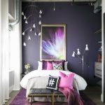 loft-bedroom-aubergine-accent-wall