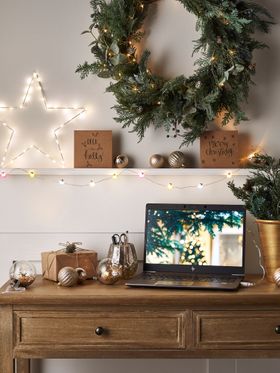 Festive home office