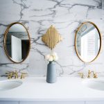 Bathroom sync and mirrors