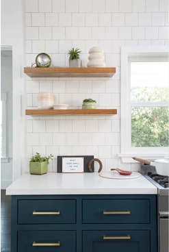 Kitchen counter of Kelly Martin designed kitchen