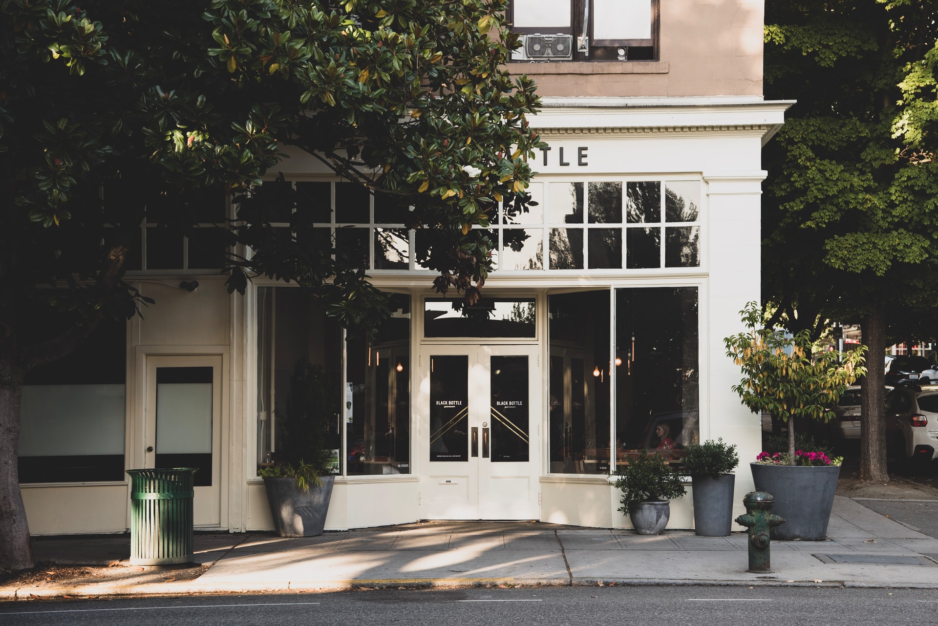 Store windows and entrance