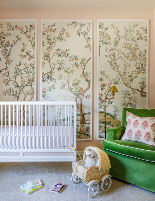 Baby's room with cot and armchair 