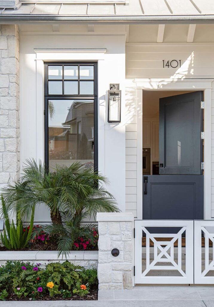 Front doors of the house