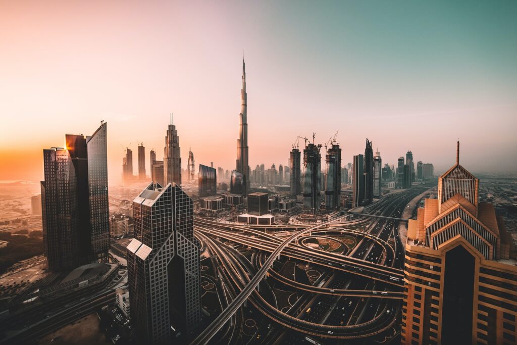 Panoramic view of Dubai