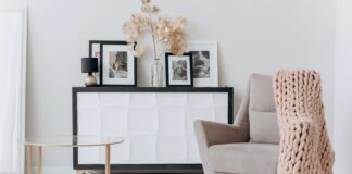 Minimalist style designed living room