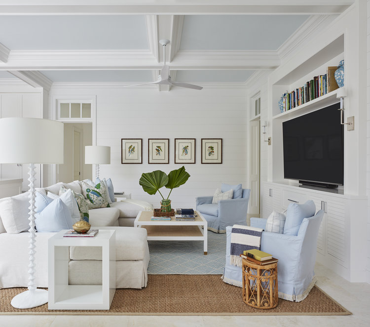 Living room with sofa, armchairs and coffee table