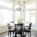 Andrea West Design dining space with round table